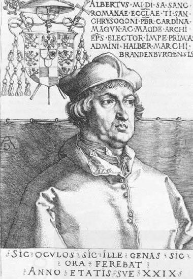 Albrecht Durer Cardinal Albrecht of Brandenburg